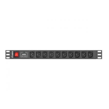 Lanberg PDU-10I-0200-IEC-BK 10 Salidas IEC C13 1U Negro
